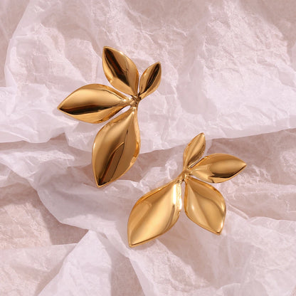 Pendientes Hoja de Oro